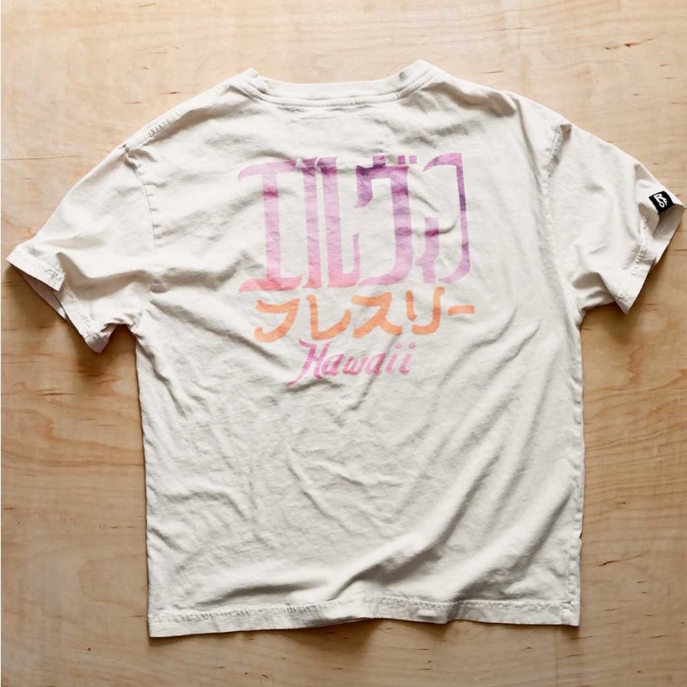Elvis Hawaii Women's Creme Tee - Picture 3 of 3